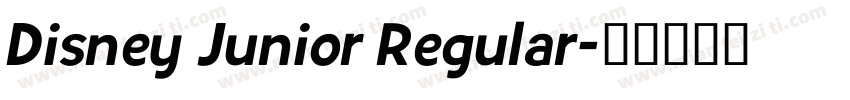 Disney Junior Regular字体转换